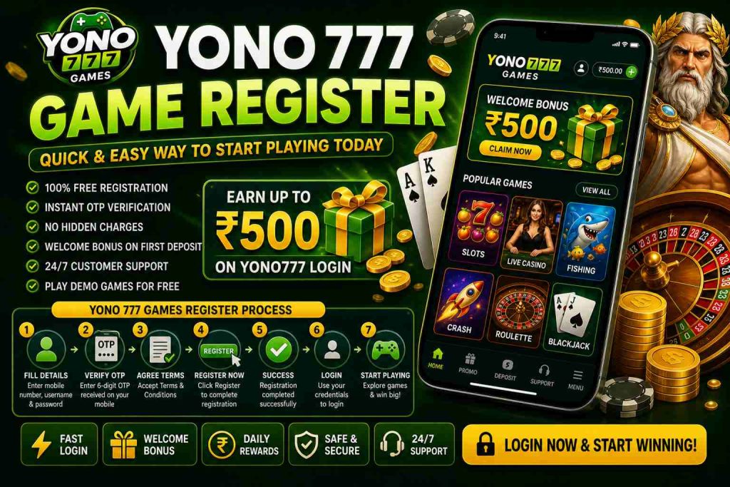 Yono 777 Game Register