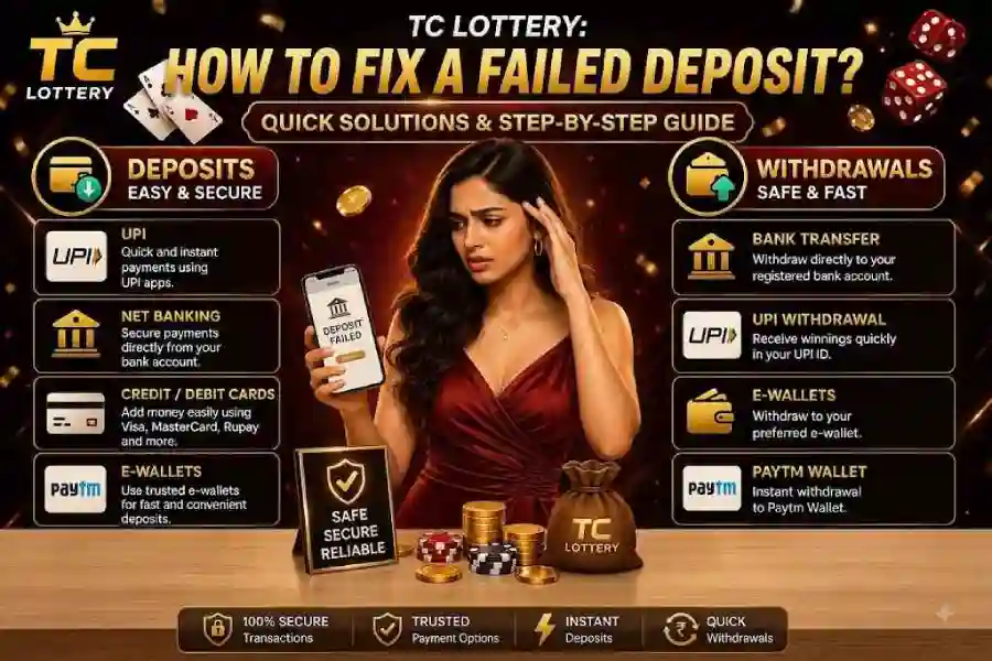 tc lottery failed deposit