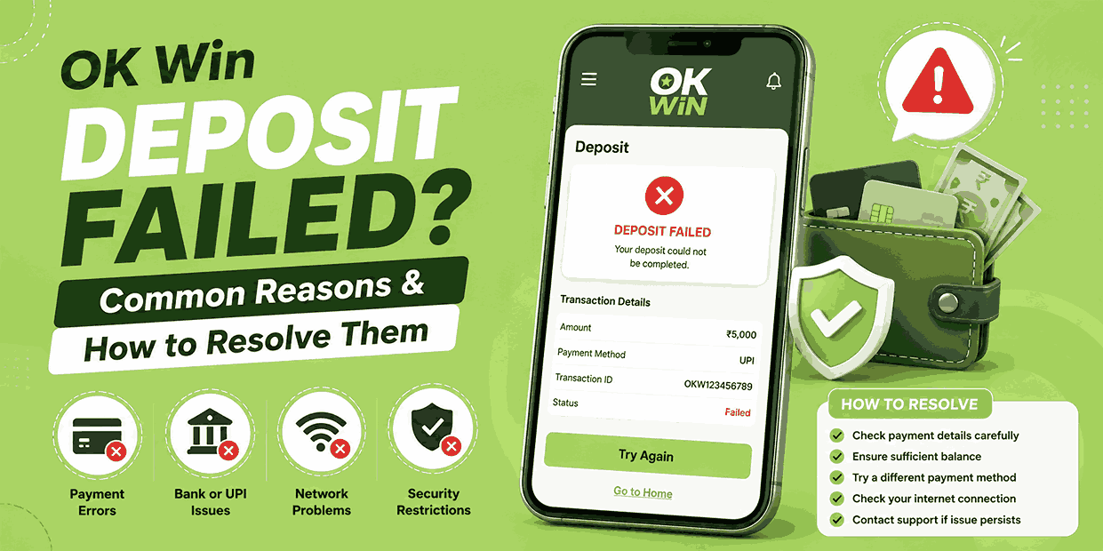 OK Win Deposit Failed